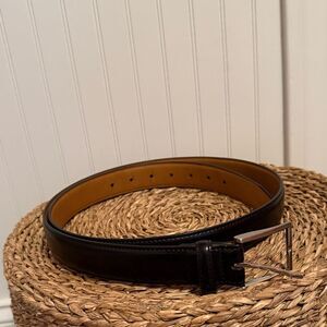 Men's Black Leather Belt - XL (42-44)